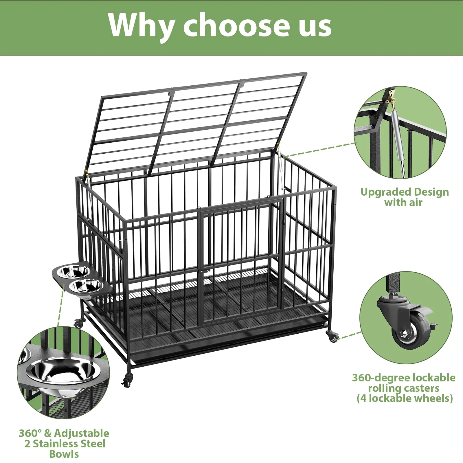 49 Inch Heavy Duty Dog Crate