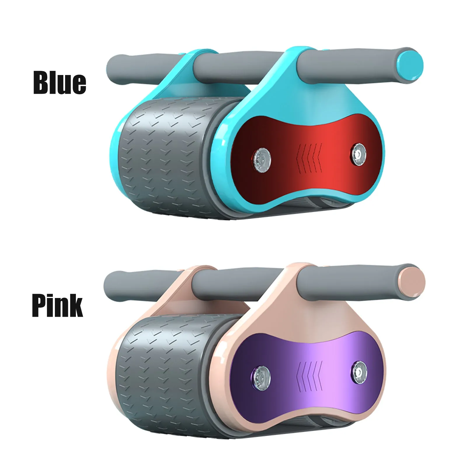 Ab Roller Fitness Equipment W/ Knee Pad Automatic Rebound