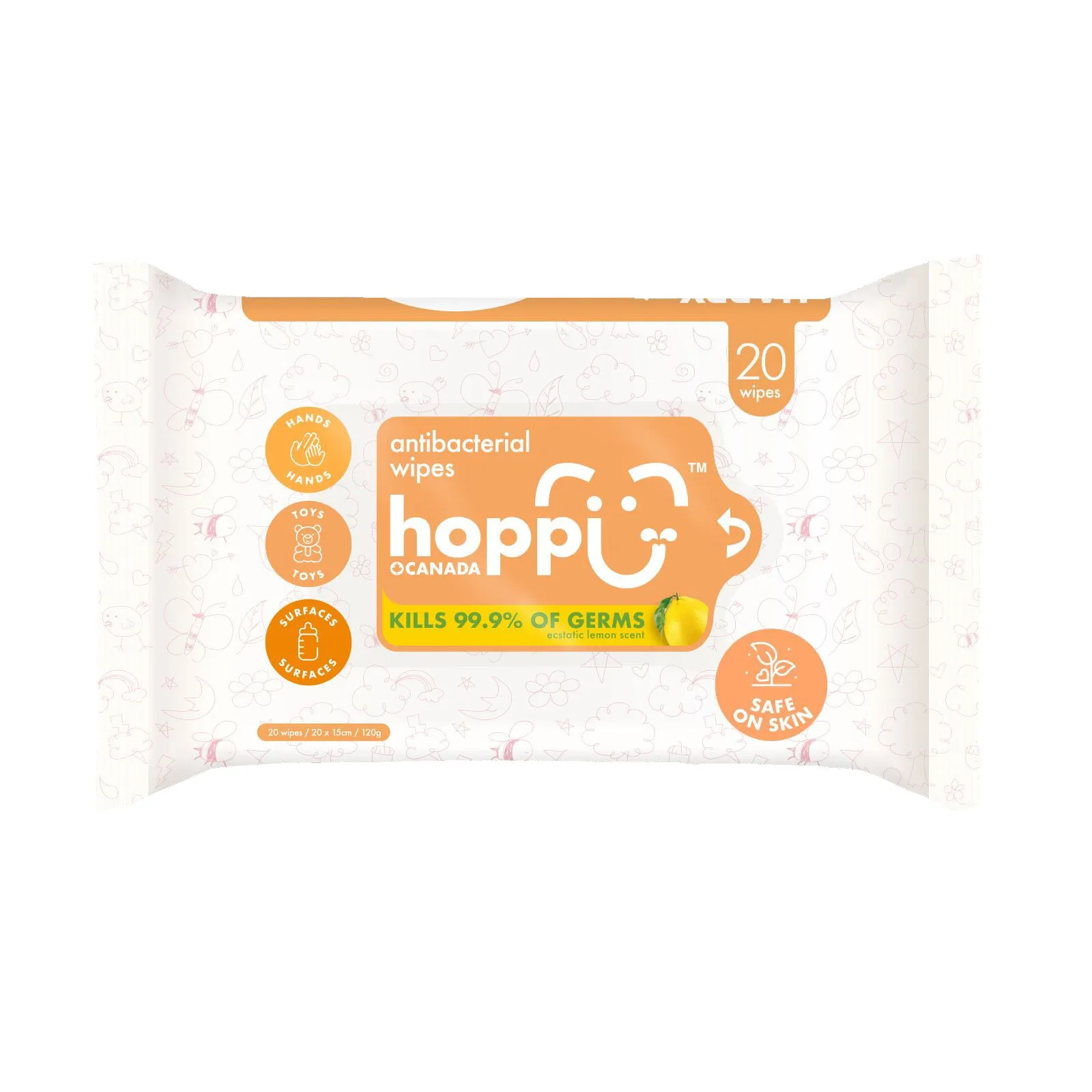 Baby Antibacterial Wipes 20s (Bundle of 5)