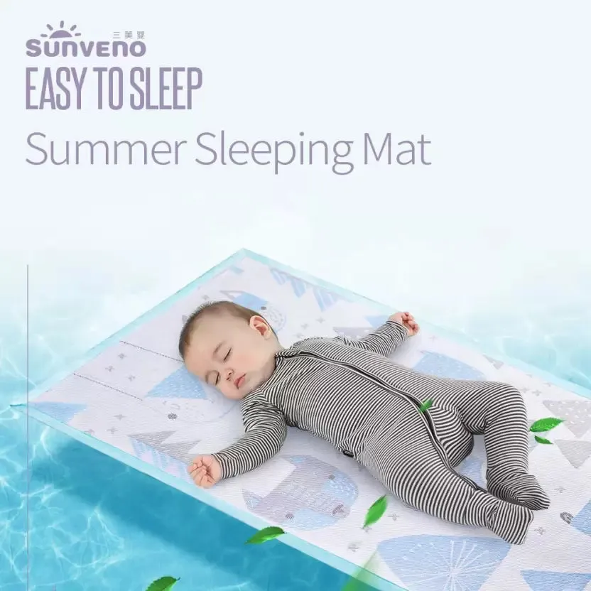 Baby Mattress Protector Multipurpose Mat-Blue-Large