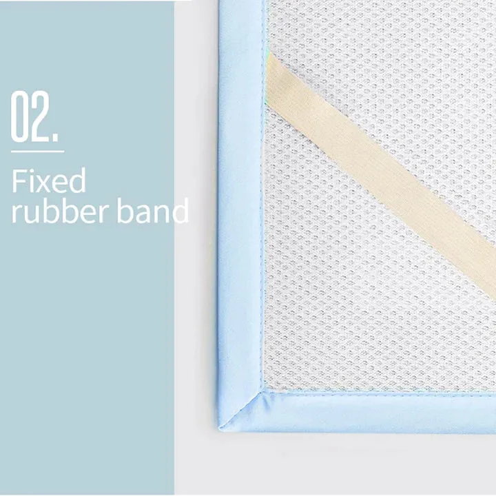 Baby Mattress Protector Multipurpose Mat-Blue-Medium