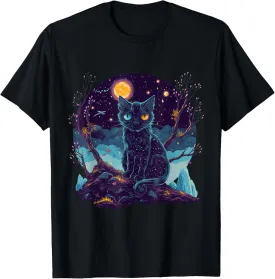 Cat Graphic With A Cute Kitty Animal Face For Pet Lovers T-Shirt