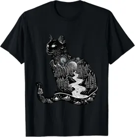 Cat Graphic With A Cute Kitty Animal Face For Pet Lovers T-Shirt