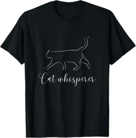 Cat Whisperer Retro Graphic Cat Owner Cat Lover Pets Cat T-Shirt