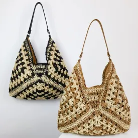 Chic Straw Woven Shoulder Bag