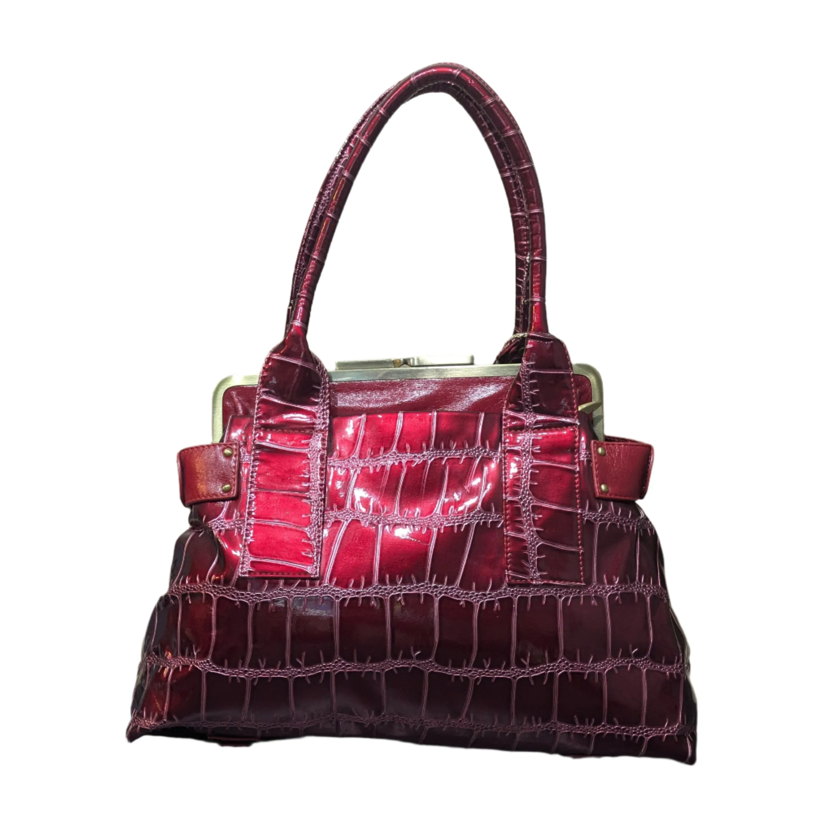 Claudia Canova Red Top Handle Bag