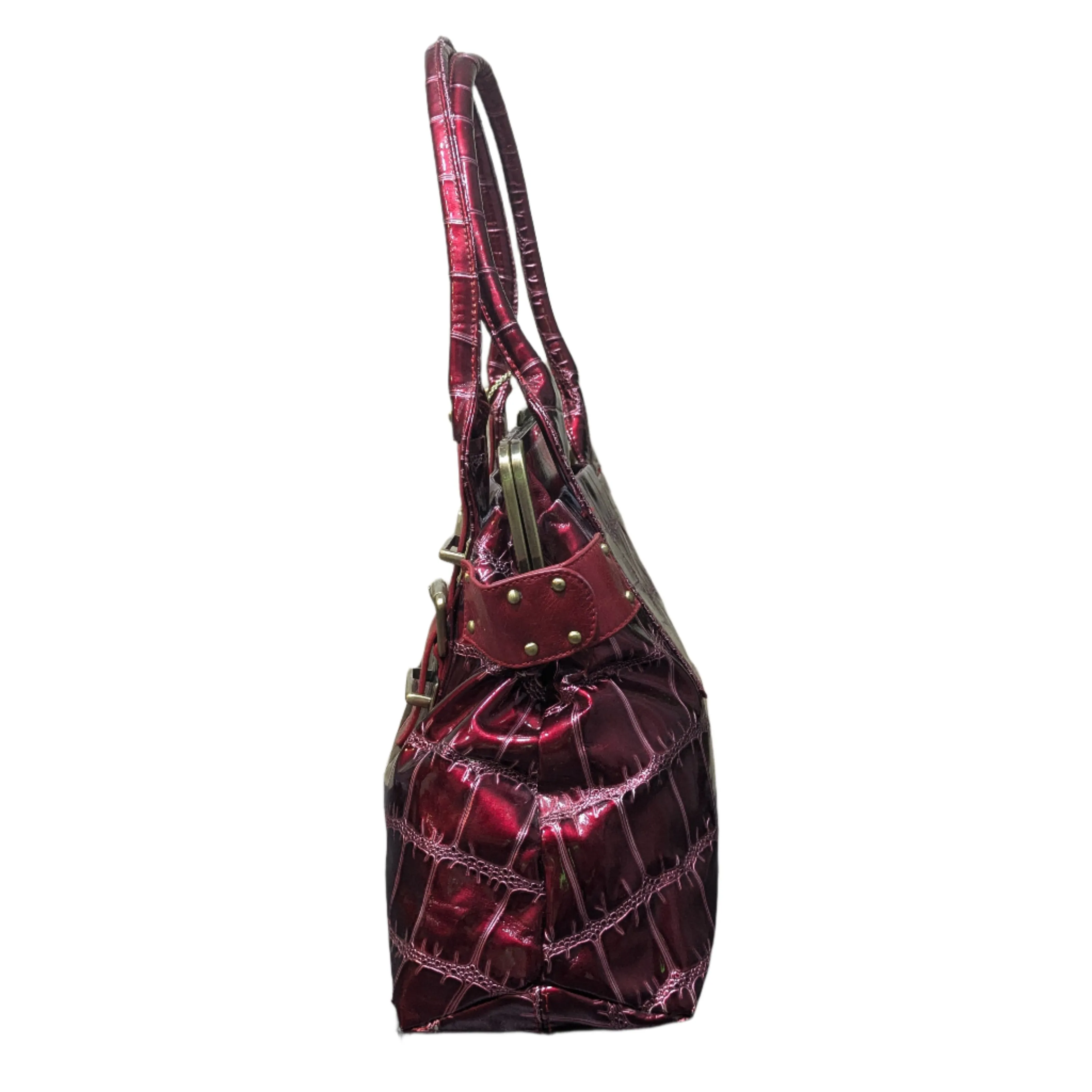 Claudia Canova Red Top Handle Bag