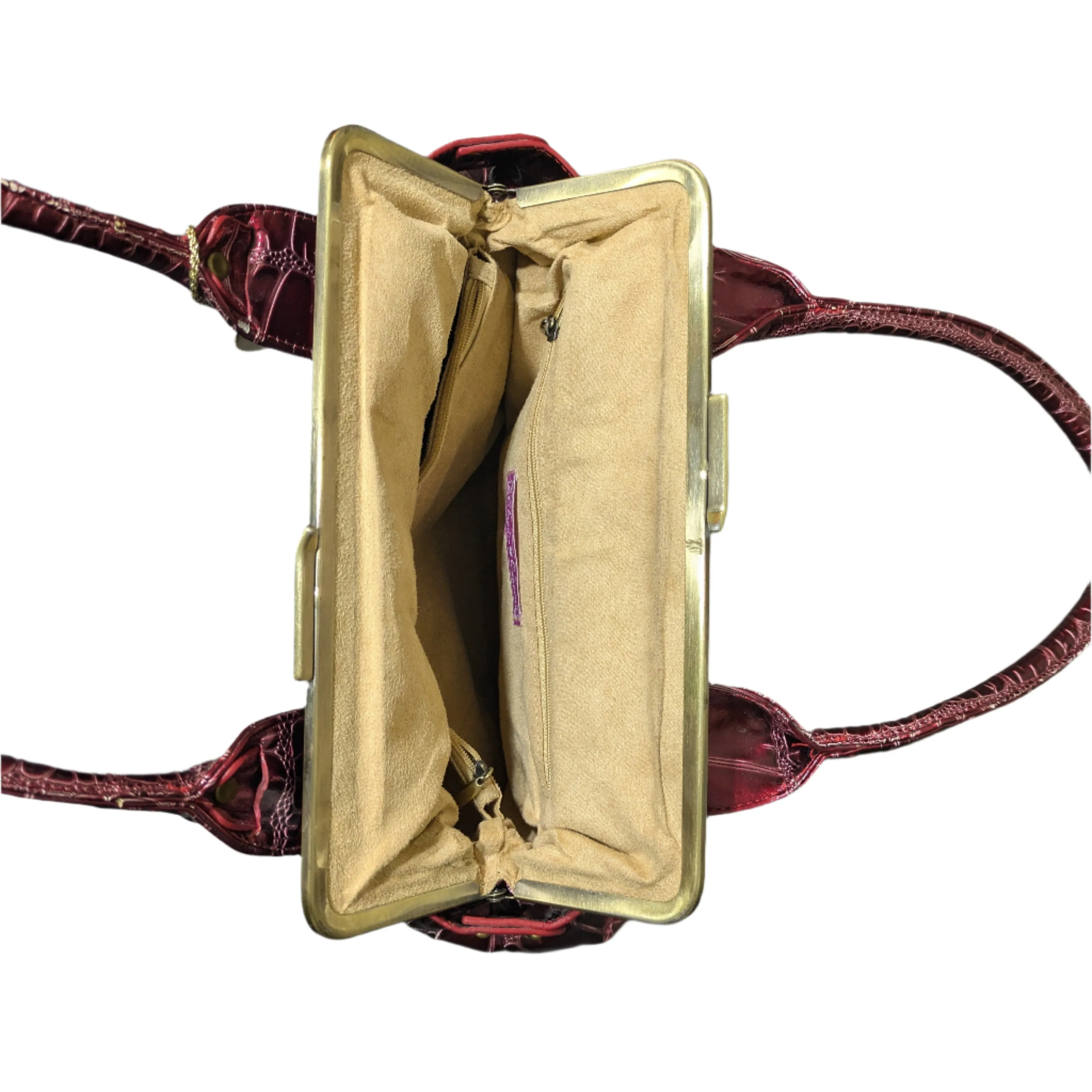 Claudia Canova Red Top Handle Bag