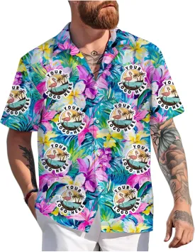 Custom Hawaiian Shirt with Face for Men Women Kids Youth Adult, Personalized Hawaiian Shirts Gifts with Photo Picture