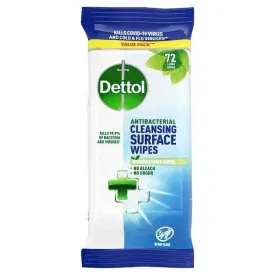 Dettol Antibacterial Cleansing Surface Wipes 72 Large Wipes (Case of 5)