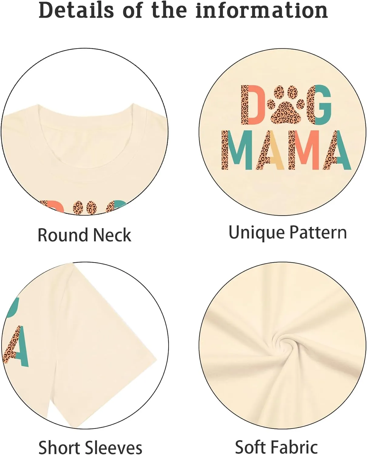 Dog Mom Shirt Women Funny Dog Paw Graphic Letter Print Tee Shirts Pets Lover Short Sleeve Tops