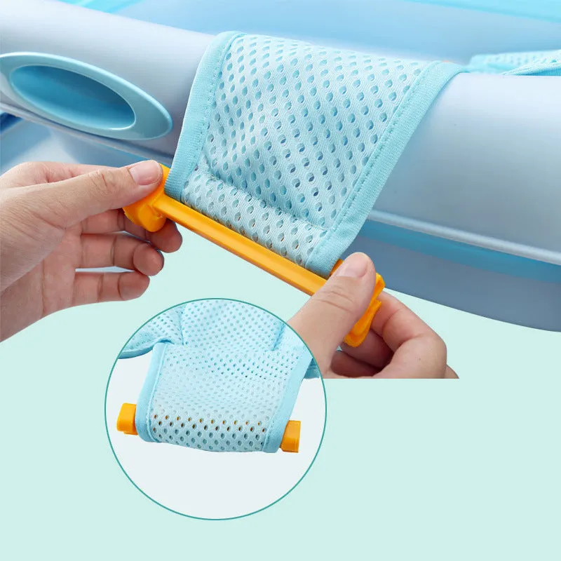 Foldable Baby Bath cushion Applicable 0-36 Month, Perfect Portable Travel Baby Tub for Newborns