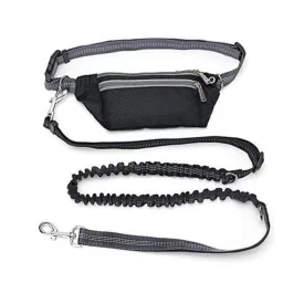Hands Free Dog Leash - Phone Storage Compartment - Running Clip