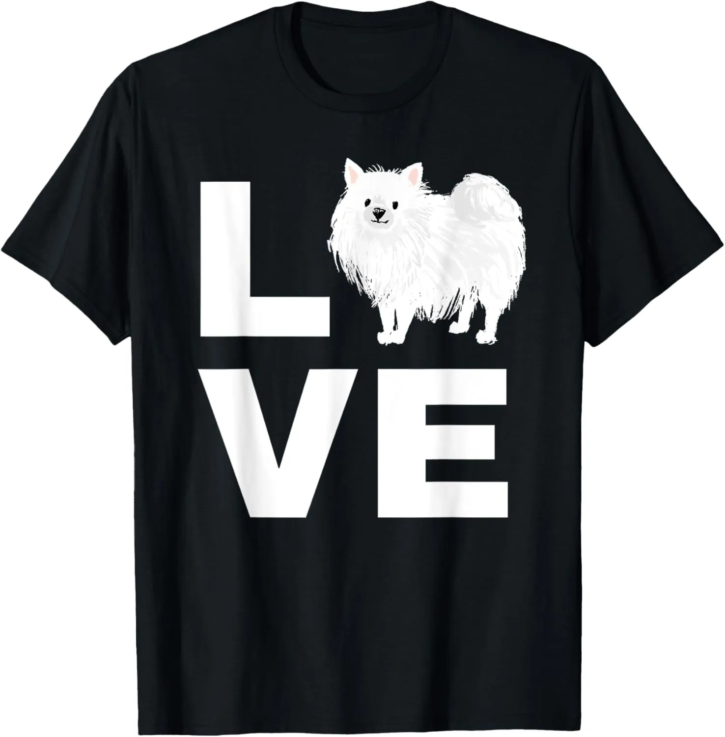 I Love My Pomeranian Dog Puppy Pet Lover Dog T-Shirt