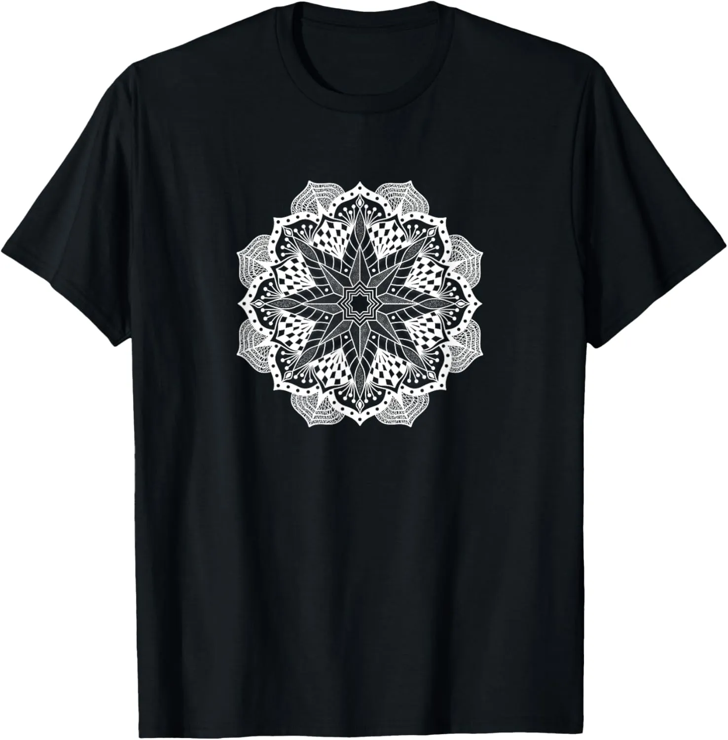 Mandala and Geometric Inspired Pattern T-Shirt