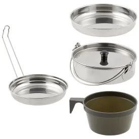 MFH Stainless Steel Mess Kit 5 Piece