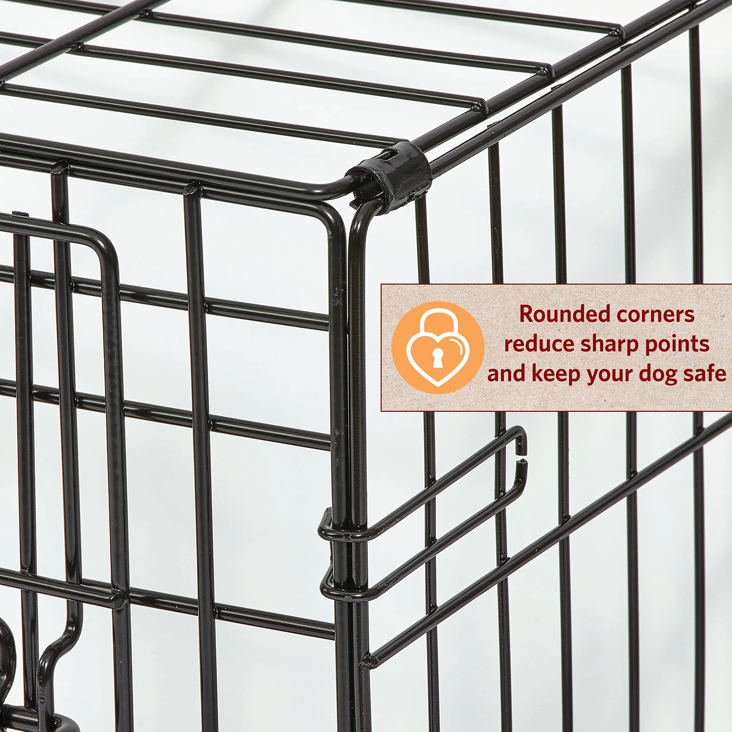 Midwest I-Crate Double Door Metal Folding Dog Crate with Divider Panel - 30" X 19" X 21" Inches