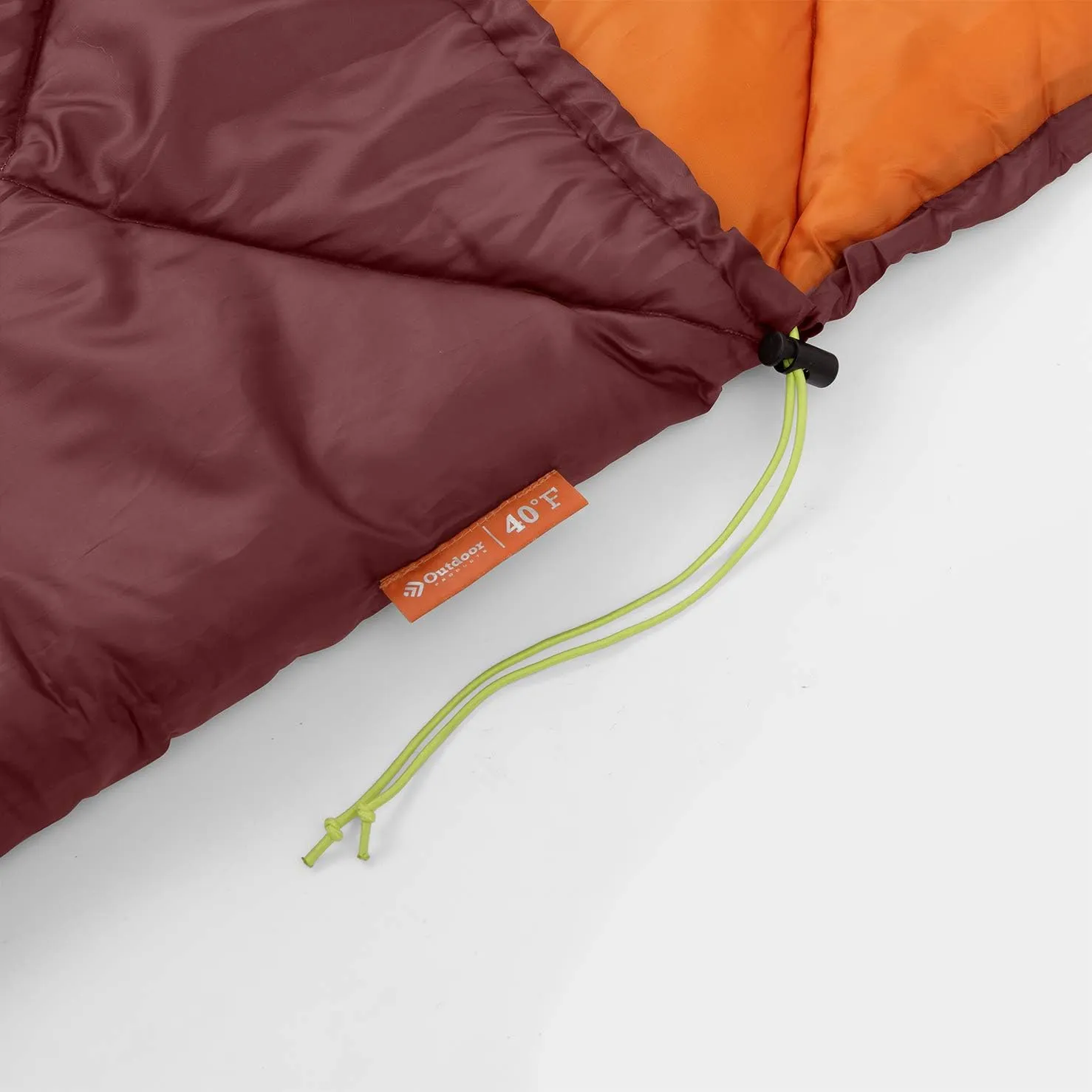Outdoor Products 40F Sleeping Bag with Pillow Pad Regular Length/Extra-Long