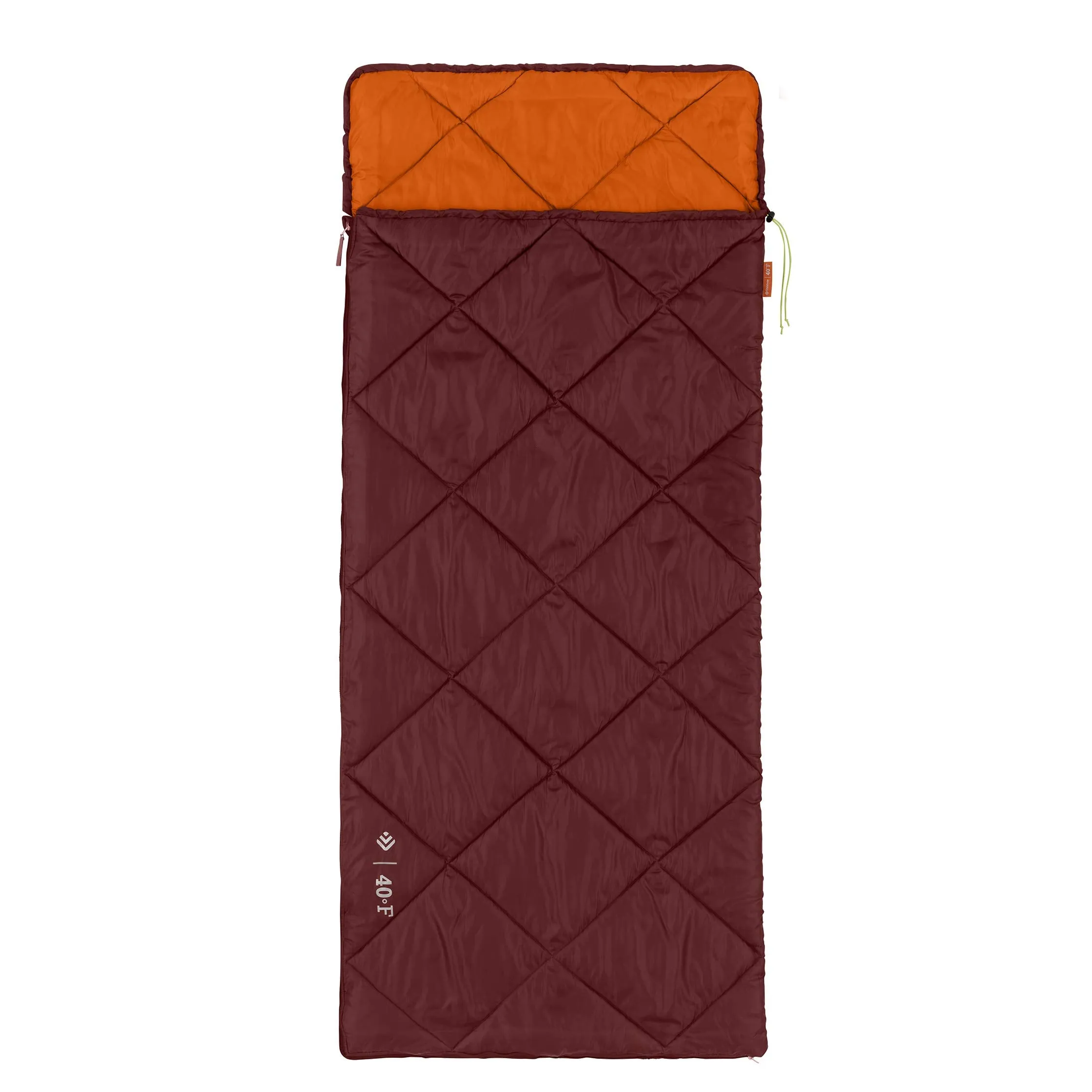 Outdoor Products 40F Sleeping Bag with Pillow Pad Regular Length/Extra-Long
