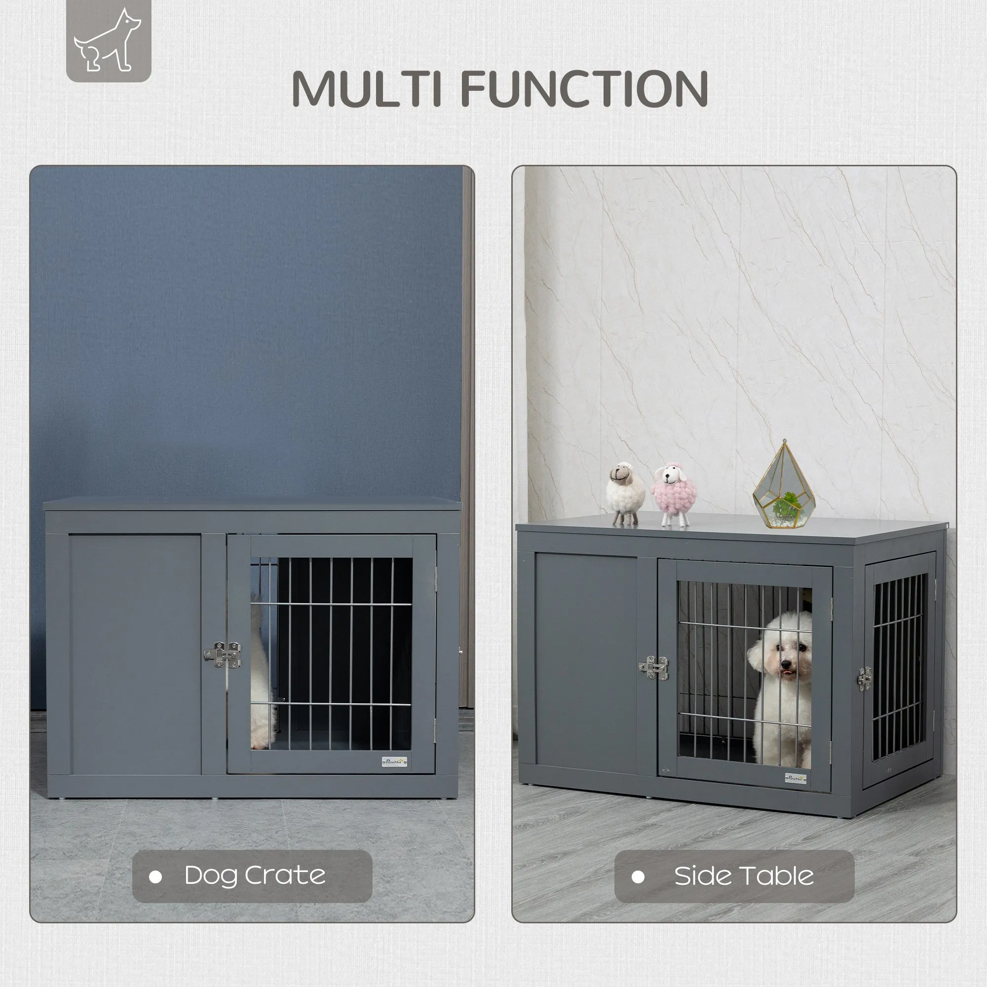 PawHut Furniture Style Dog Crate for Small and Medium Dogs