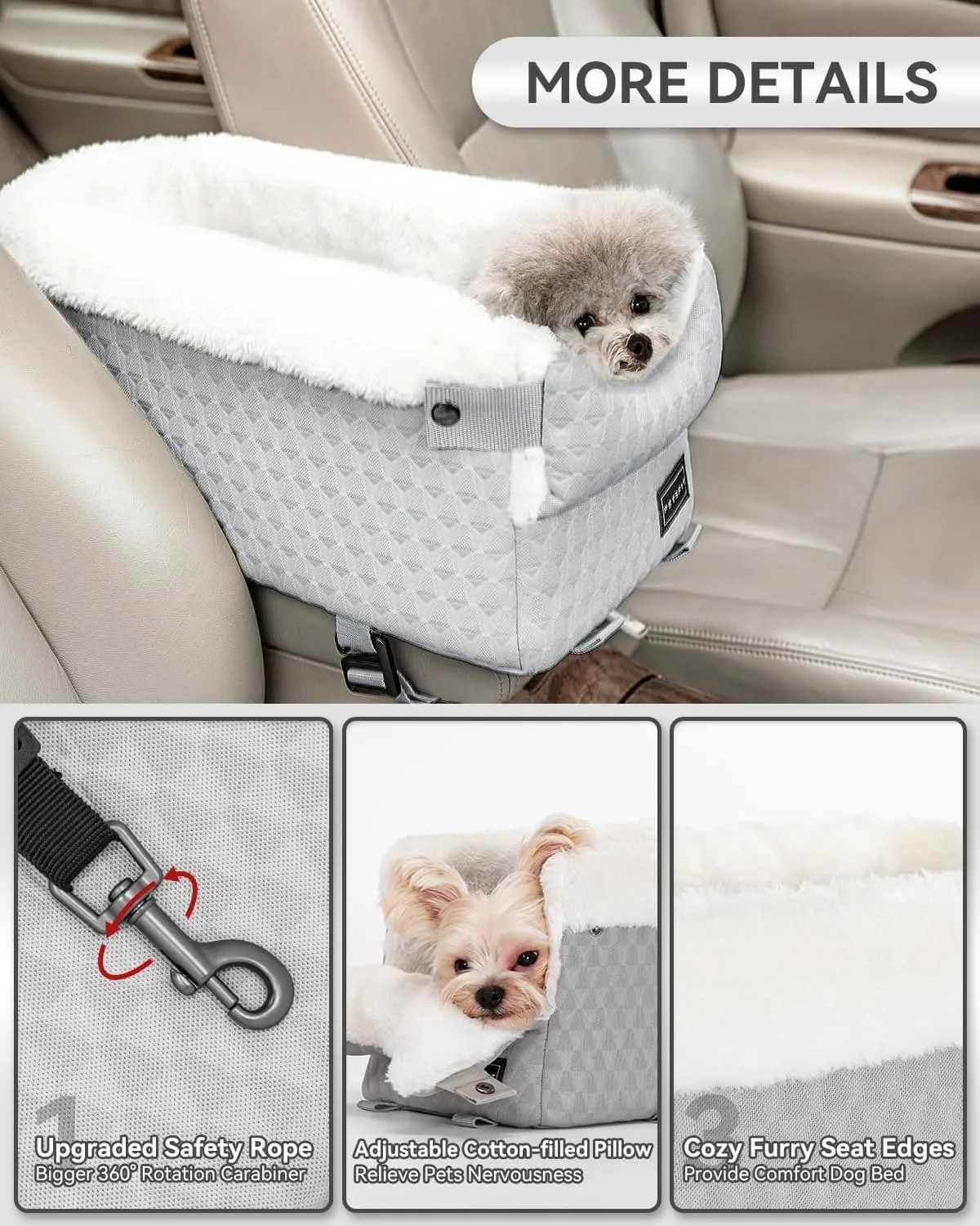 PETSFIT Consoler Seats For Dogs  Up to 12 Lbs