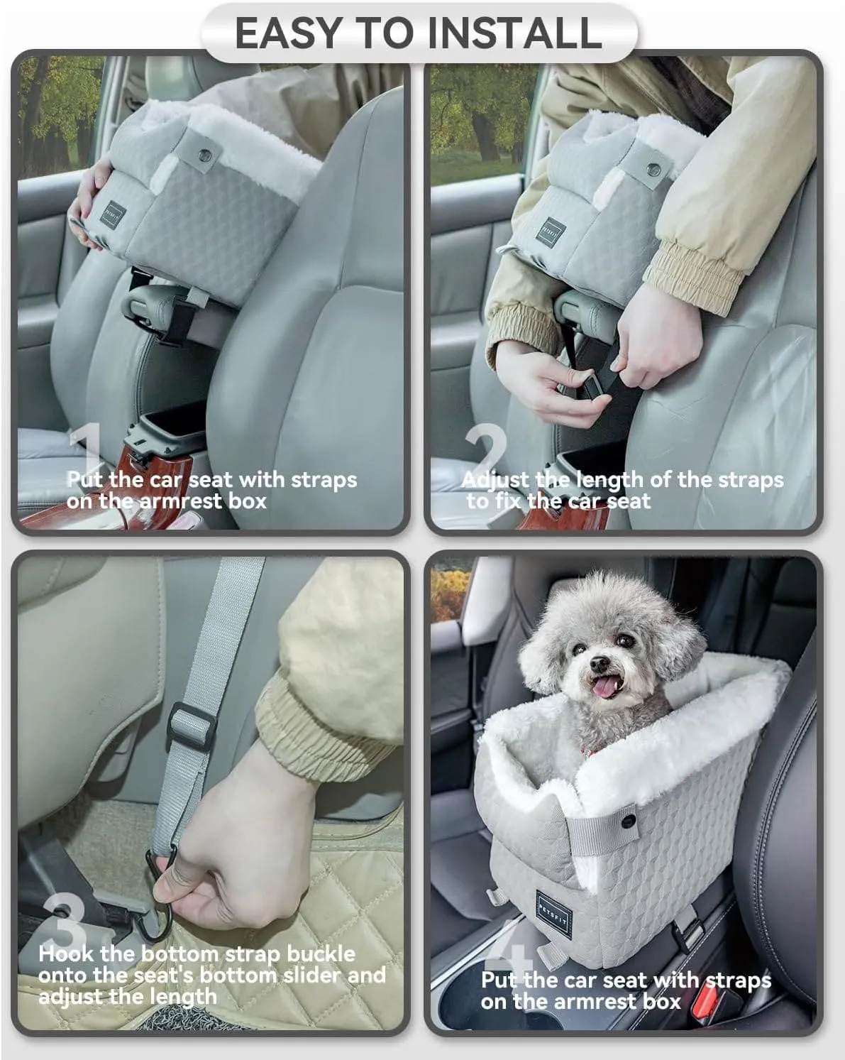 PETSFIT Consoler Seats For Dogs  Up to 12 Lbs