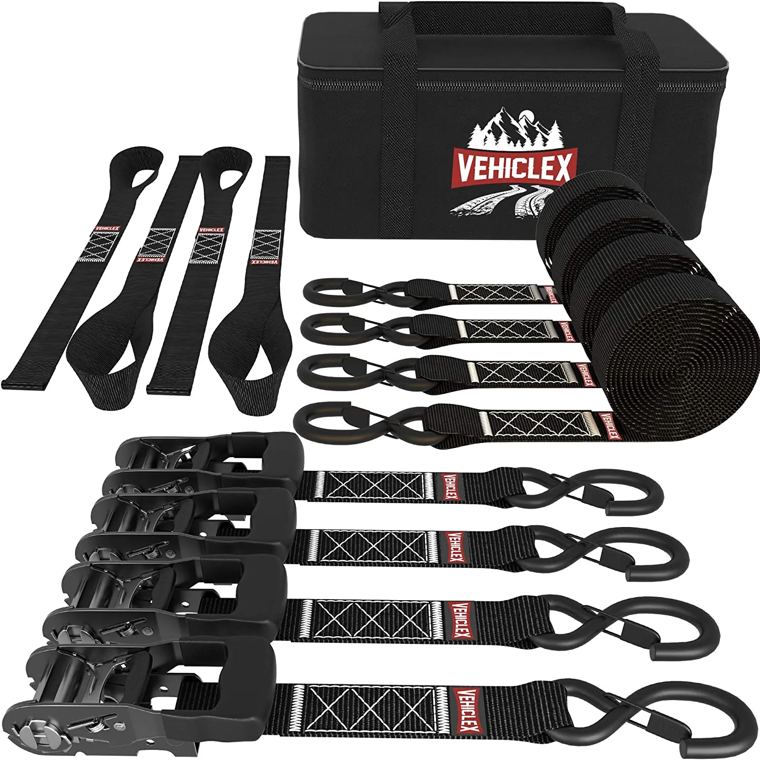 Ratchet Strap Tie Downs - Vehiclex