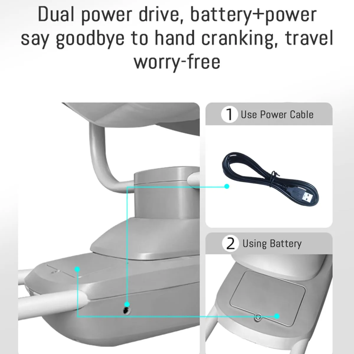 StarAndDaisy 3 in 1 Electric Swing Rocker for New Born Baby 0 to 2 Years Girl & Boy with Detachable Feeding Tray, Backrest Adjustment, Bluetooth Playback (Blue)