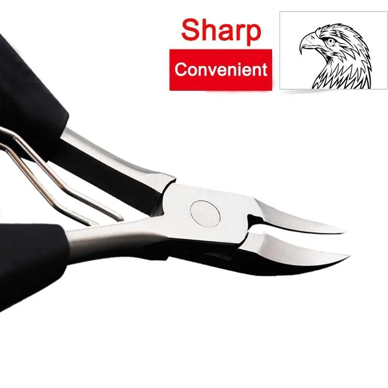 Toe Nail Clippers Remove Dead Skin Nail Correction Nippers Ingrown Toenail Cuticle Scissor Edge Cutter Thick Pedicure Care Tool