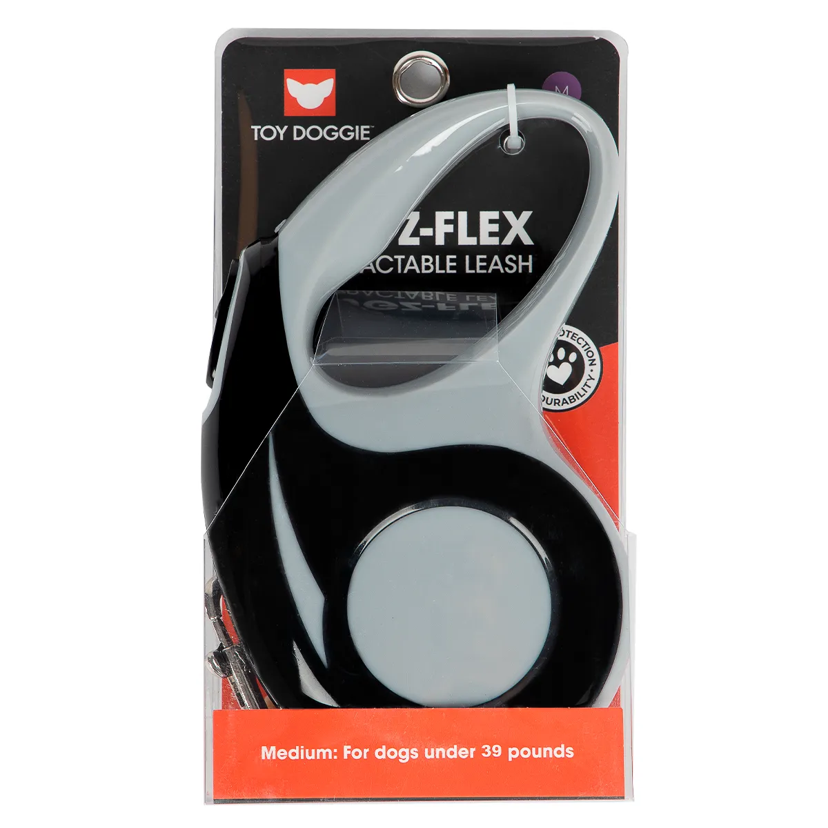 TUGZ-Flex Black Retractable Dog Leash