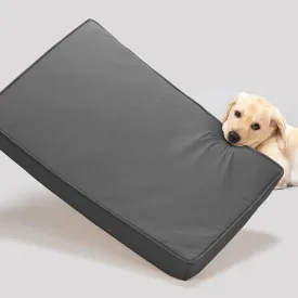 Veehoo Chew Proof Dog Bed for Crate, Durable XL Dog Crate Bed with Hidden Zipper, Outdoor Waterproof Pet Bed with Removable Washable Cover, Memory Foam Bed for Large Dogs