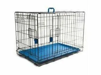 VOYAGER WIRE CRATE - 2 DOORS S, BLUE