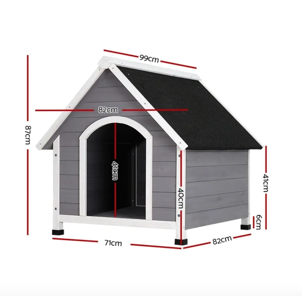 Weatherproof Outdoor Indoor Dog Kennel House (2 Sizes)