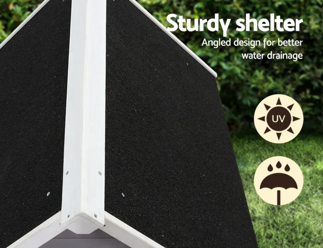 Weatherproof Outdoor Indoor Dog Kennel House (2 Sizes)