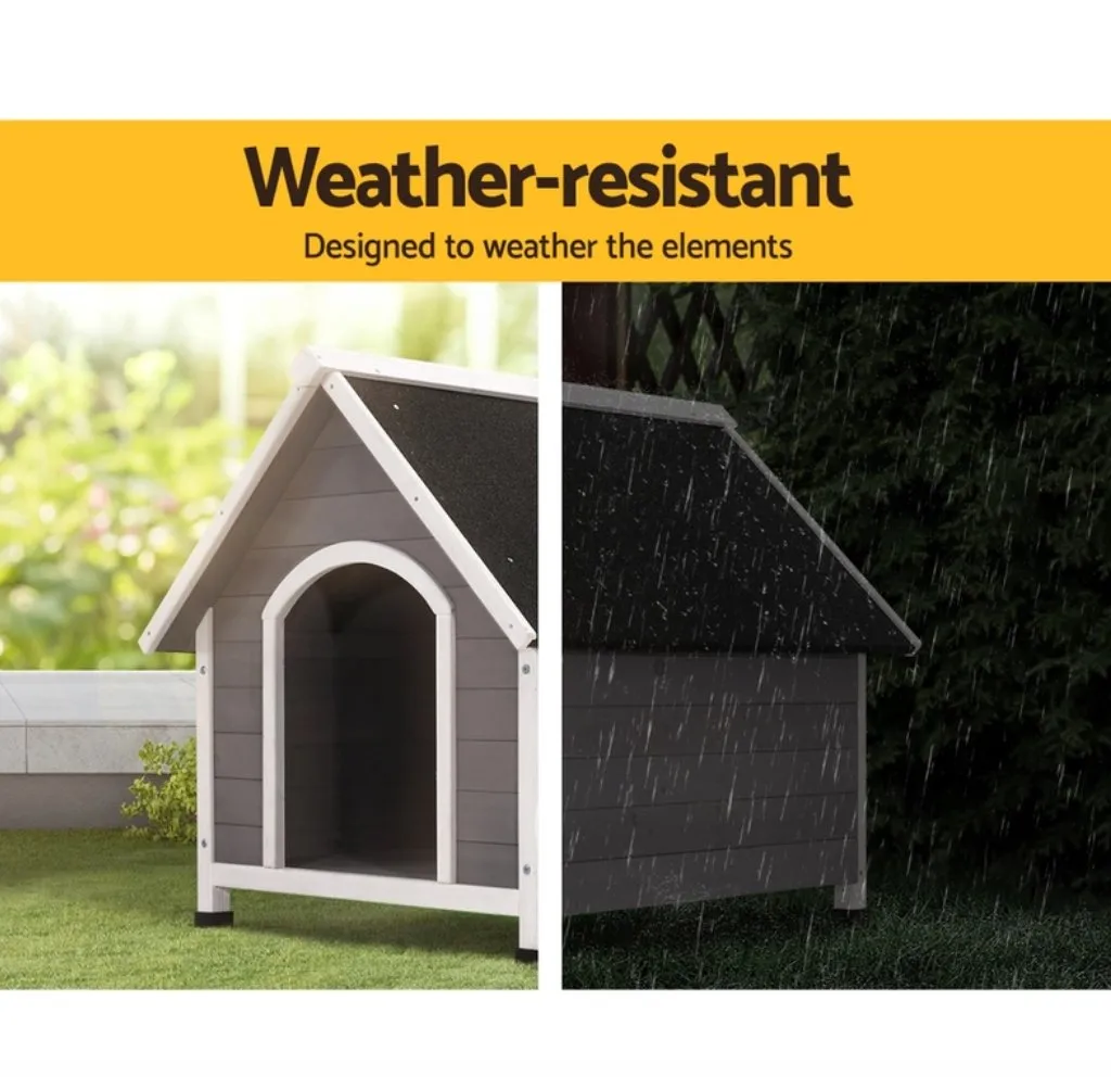 Weatherproof Outdoor Indoor Dog Kennel House (2 Sizes)