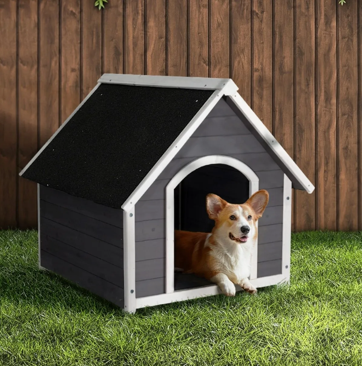 Weatherproof Outdoor Indoor Dog Kennel House (2 Sizes)