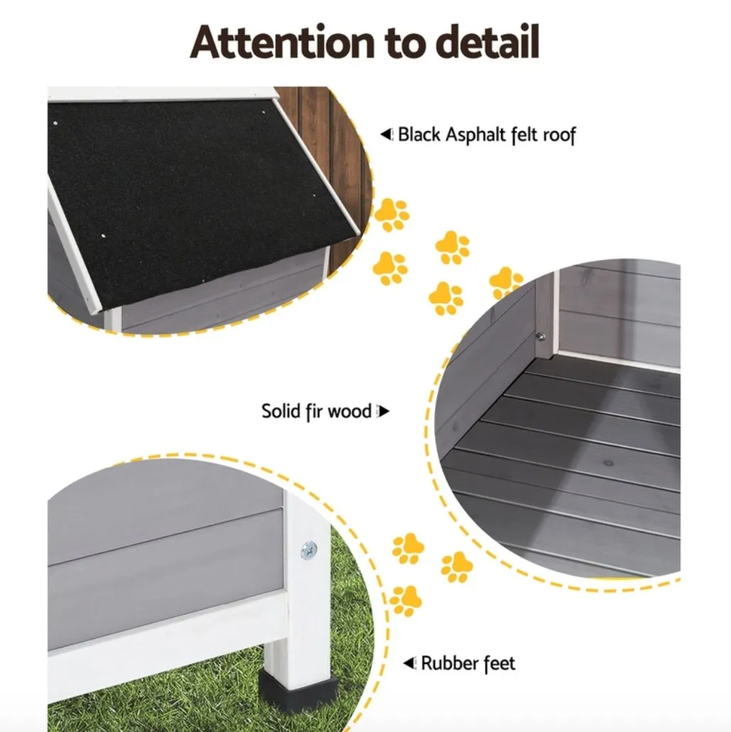Weatherproof Outdoor Indoor Dog Kennel House (2 Sizes)