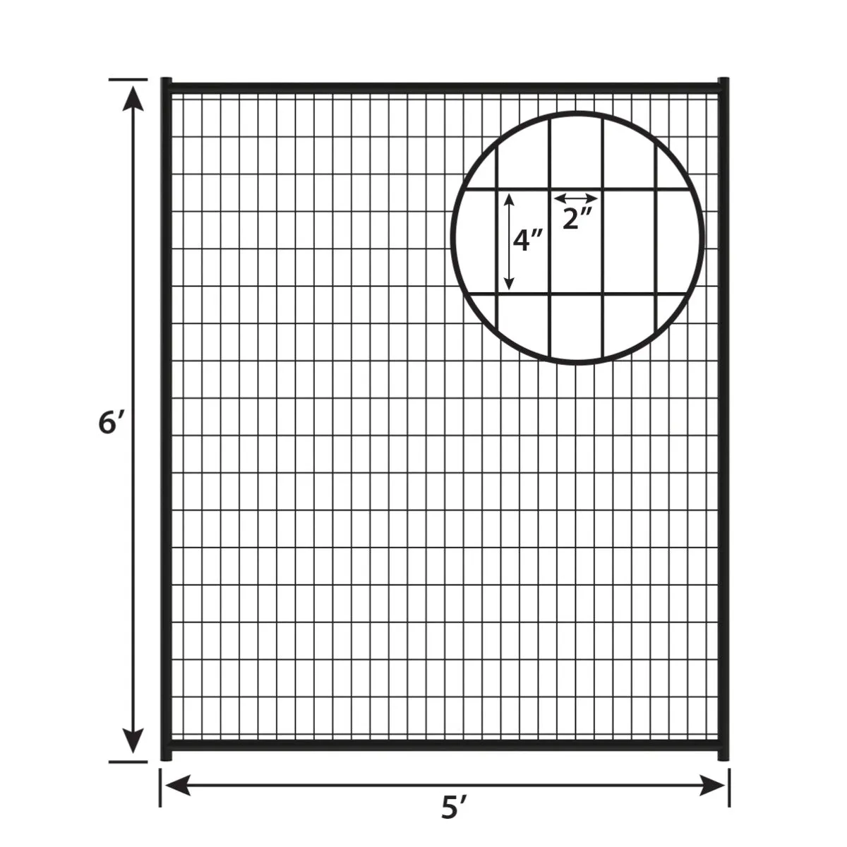 Welded mesh kennel pannel